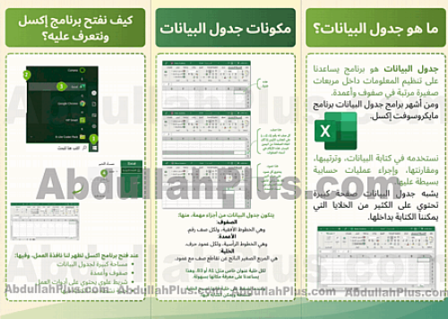 مطوية مقدمة في جدول البيانات اكسل - مهارات رقمية ب...