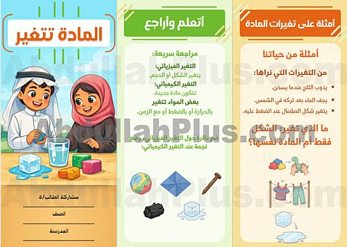 مطوية المادة تتغير - علوم PDF