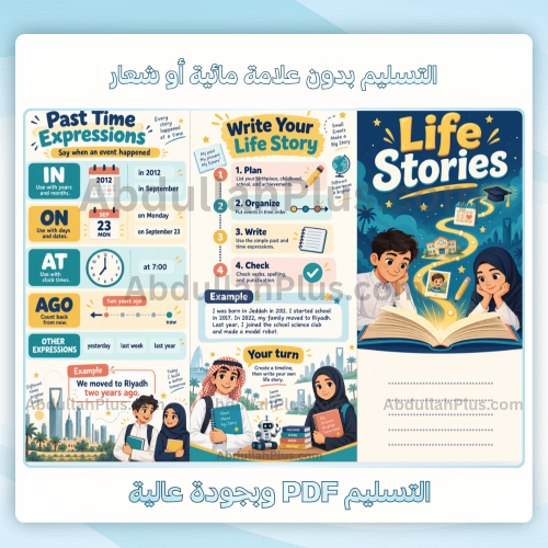 مطوية Life Stories - انجليزي م3 ف1 pdf
