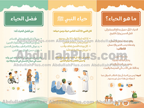 مطوية الحياء - دراسات اسلامية ب5 ف2 PDF