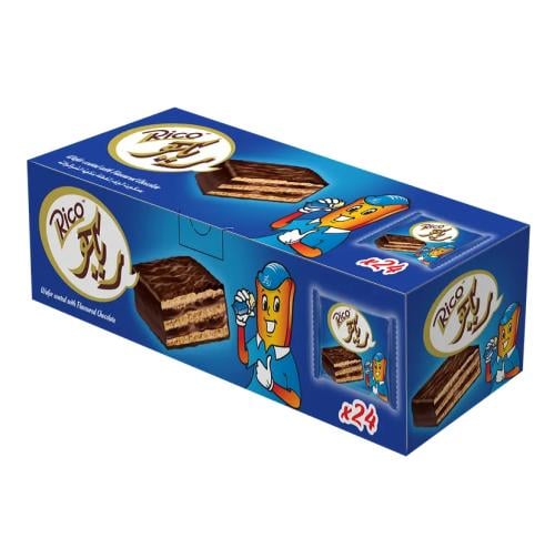 ريكو ويفر مغطى شوكولاتة بالحليب 24حبة
