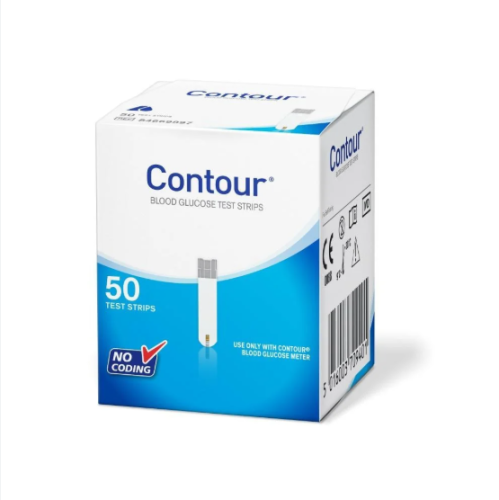 شرائط سكر Contour – 50 شريط للاستخدام المنزلي