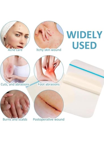 ضمادات هيدروكولويد رقيقة لتغطية الجروح وتسريع الشف...