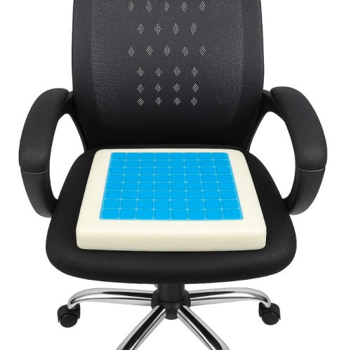 مقعد طبي ميموري فوم مربع بطبقة جل تبريد HTG215 – ر...