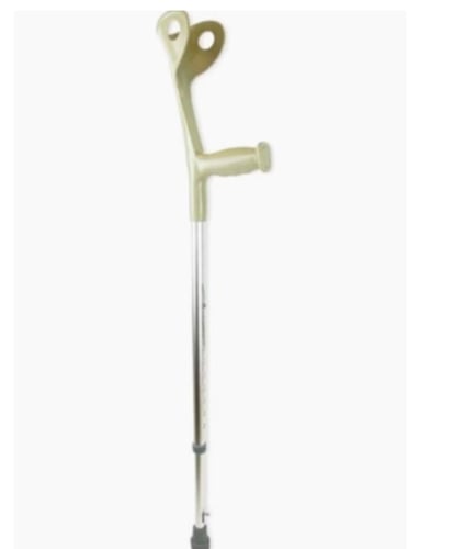 عصا مشي طبية بدعم المرفق – قاعدة ثابتة عريضة