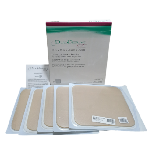 ضمادة Duoderm CGF مقاس 8×8 بوصة (20 سم×20 سم) 5 قط...