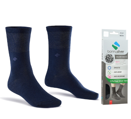 جوارب بوني سيلفر الطبية لمرضى السكري بخيوط الفضة 1...