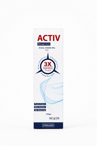 عبوة كريم مساج اكتيف (ACTIV) بوزن 100 جرام بتركيبة...