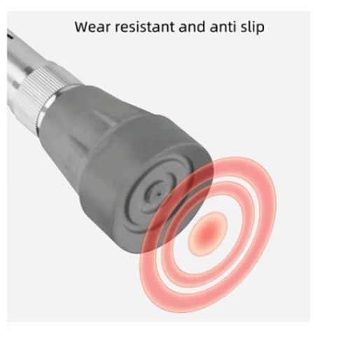 عصا مشي طبية بدعم المرفق – قاعدة ثابتة عريضة