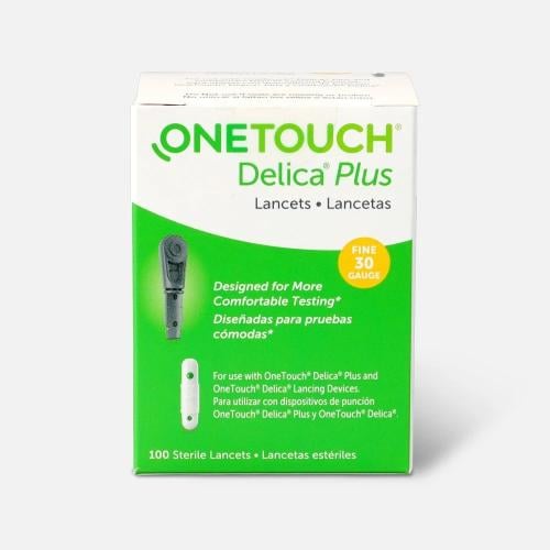 إبر شك معقمة One Touch Delica Plus – 100 حبة