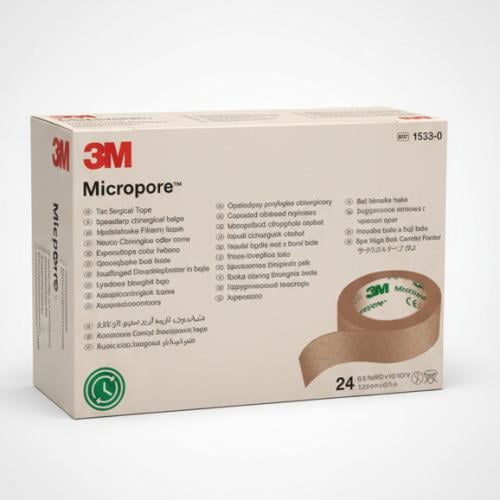 شريط لاصق طبي مايكروبور من 3M الأصلي لتثبيت اللصقا...