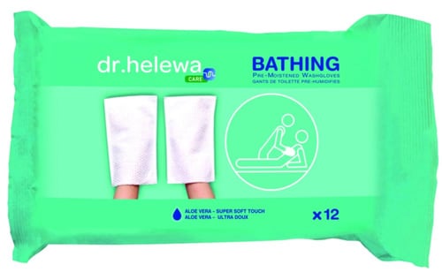 قفازات غسيل بدون شطف – Dr.Heliwa (12 قطعة)