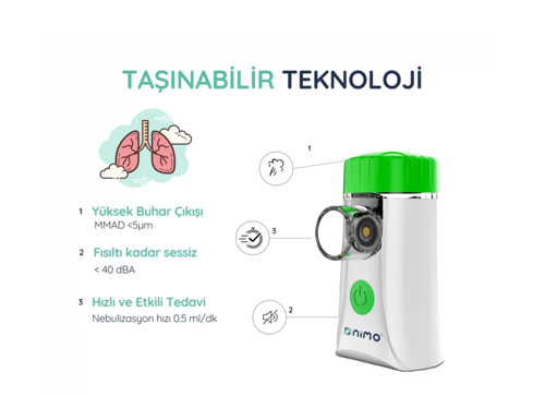 جهاز استنشاق بخار (نيبولايزر) متنقل Nimo