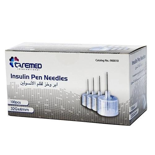إبر وخز قلم الأنسولين – Caremed 32G*4mm