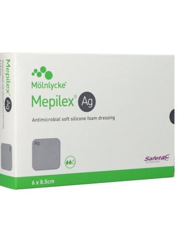 ضمادة رغوية مضادة للميكروبات للجروح والحروق – 5 قط...