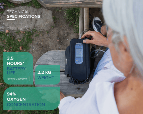 جهاز الأكسجين المحمول IGO2 الأصلي بتقنية البلوتوث