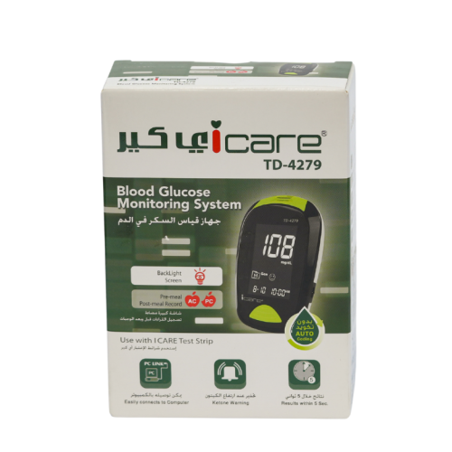 جهاز فحص السكر إي كير – iCare Glucose Meter