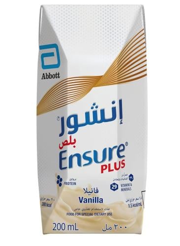 مكمل غذائي Ensure Plus – 200 مل × 18 عبوة