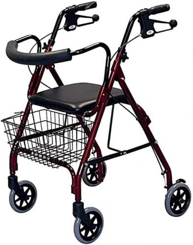 مشاية متحركة مع سلة وكرسي – 4 كفرات