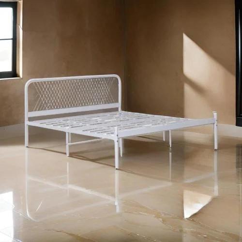 سرير معدني أبيض180/200