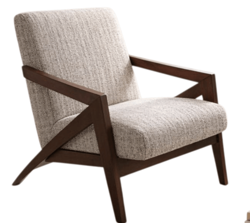 كرسي استرخاء لاونج بهيكل خشبي مودرن