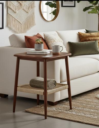 طاولة جانبيه برف خيزران