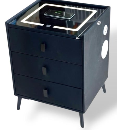 خزانة سرير جانبية ذكية