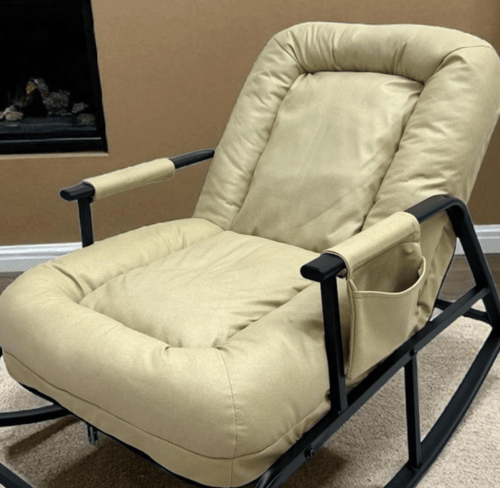 كرسي استرخاء هزاز قابل للطي