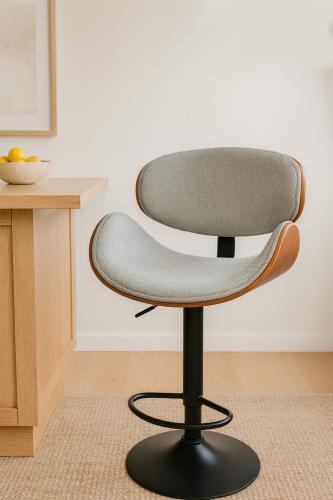 كرسي بار دوار قابل لتعديل الإرتفاع