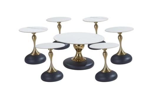 طقم طاولات قهوة 7قطع سيراميك