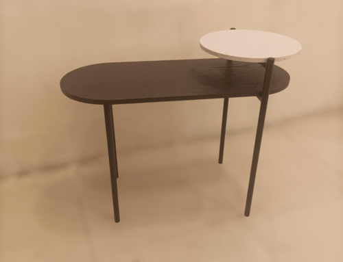 طاولة خدمه رخام مع خشب مزدوجة