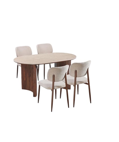 طاولة طعام سيراميك مودرن 4كراسي