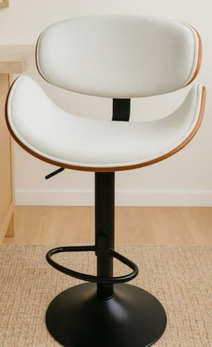 كرسي بار دوار قابل لتعديل الإرتفاع