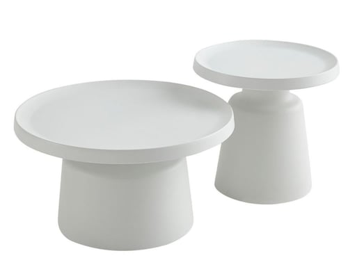 طقم طاولة معدنيه قطعتين