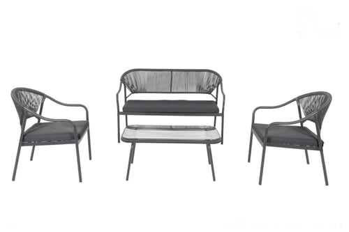 جلسة حديقة من الخيزران 4 أشخاص