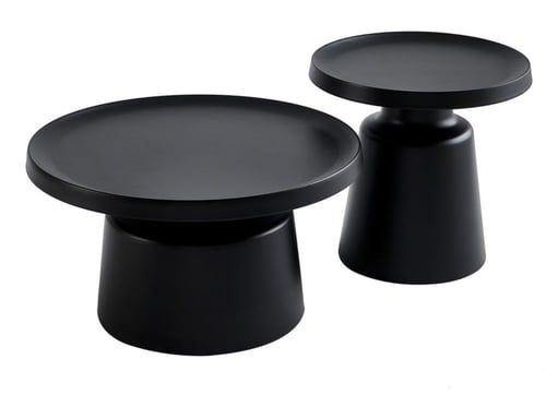 طقم طاولة معدنيه قطعتين