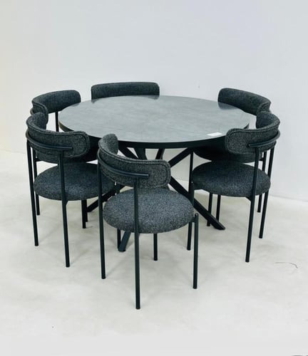 طاولة طعام خشب +6كراسي