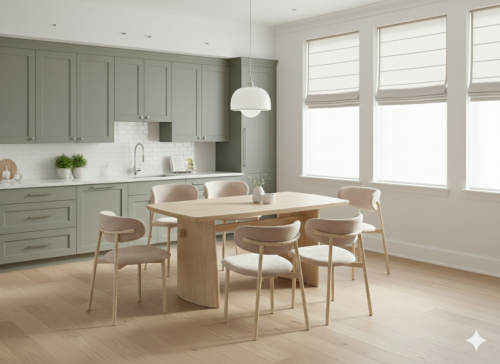 طاولة طعام خشب ترافنتينو 6كراسي