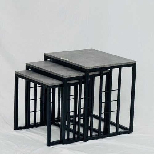 طاولات خدمة خشب مدرج 3قطع