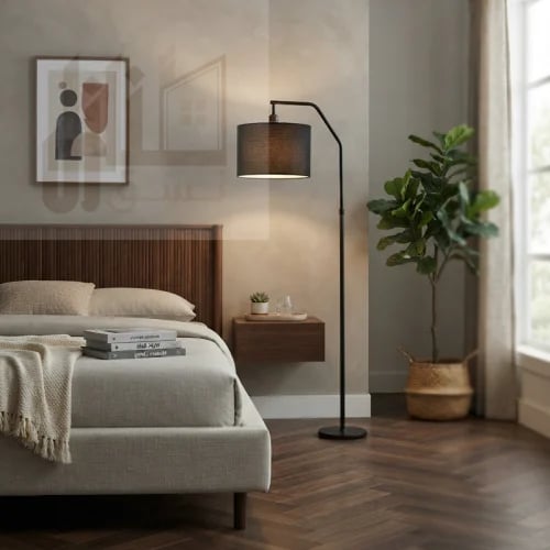 اباجورة أرضية طويلة عمود حديد مودرن
