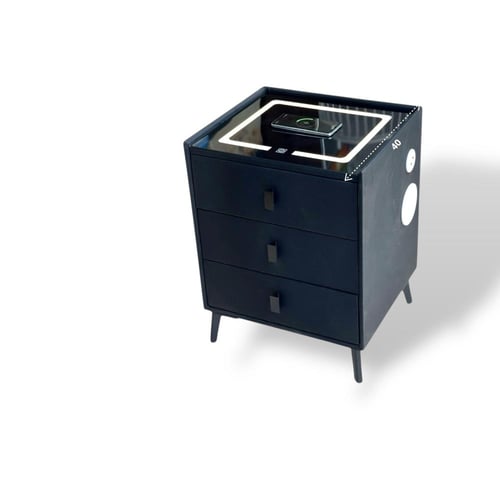 خزانة سرير جانبية ذكية