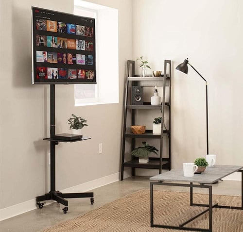 حامل شاشة متنقل بعجلات