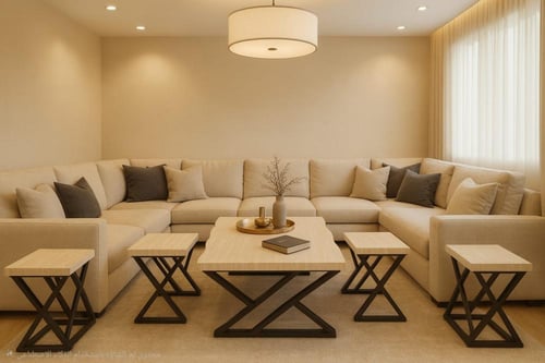 طقم طاولة قهوة 4+1