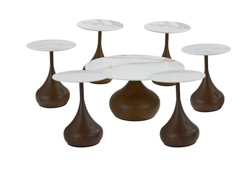 طقم طاولات سيراميك 7قطع