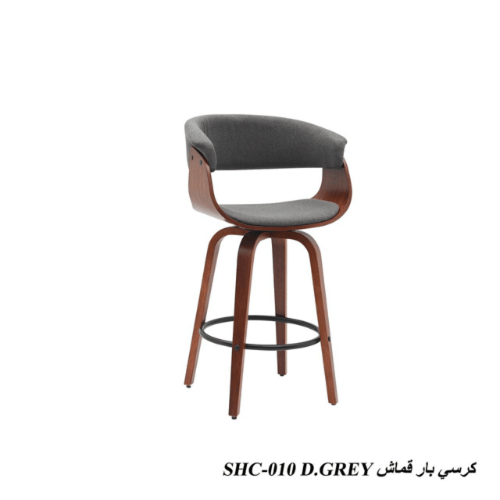 كرسي بار مرتفع دوار أرجل خشب