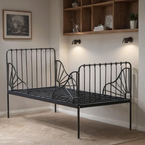 سرير حديدتصميم سويدي مفرد 80×170 سم