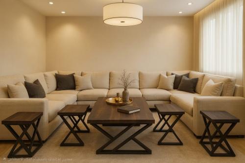 طقم طاولة قهوة 4+1