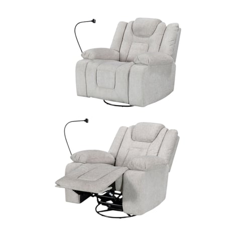 كرسي أسترخاء هزاز دوار مع حامل جوال