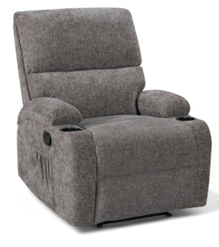 كرسي أسترخاء مخمل مع حامل أكواب