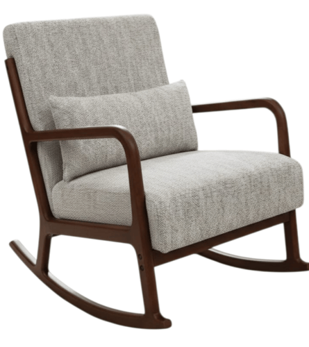 كرسي استرخاء هزاز بهيكل خشبي مودرن